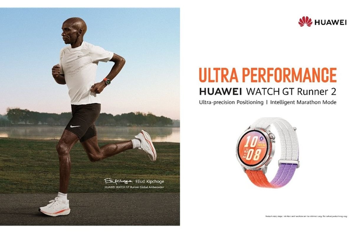 Spesifikasi Huawei Watch GT Runner 2 Kolaborasi Kipchoge: Smartwatch Lari Ringan dengan Fitur Marathon Pintar, Rilis 15 April 2026